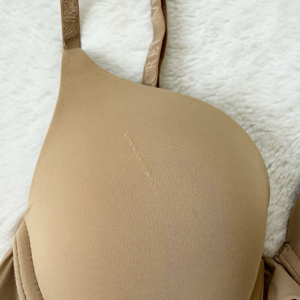 Victoria's Secret The T-Shirt Perfect Shape Smooth Push-Up Bra Size 30B Praline - Picture 4 of 8